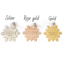 Load image into Gallery viewer, Customized Snowflake Ornament