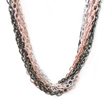 Load image into Gallery viewer, Chunky Mixed Multi-layer Oval Link Necklace