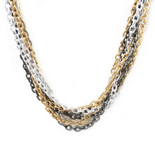 Load image into Gallery viewer, Chunky Mixed Multi-layer Oval Link Necklace