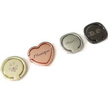 Load image into Gallery viewer, Custom Engraved Cell Phone Ring Stand