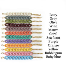Load image into Gallery viewer, Matte Acrylic Link Bracelet