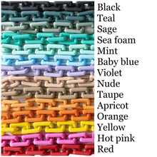 Load image into Gallery viewer, Matte Rectangle Link Necklace