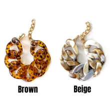 Load image into Gallery viewer, Tortoise Shell Acrylic Link Bracelet