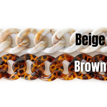 Load image into Gallery viewer, Tortoise Shell Acrylic Link Necklace