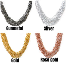 Load image into Gallery viewer, Chunky Multi-layer Oval Link Necklace