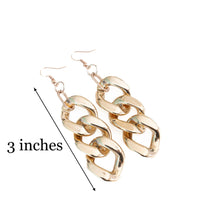 Load image into Gallery viewer, Acrylic Cuban Link Earrings