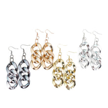 Load image into Gallery viewer, Acrylic Cuban Link Earrings