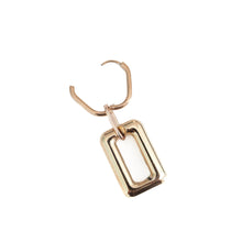 Load image into Gallery viewer, Matte Rectangle Link Earrings
