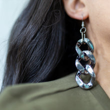 Load image into Gallery viewer, Acrylic Cuban Link Earrings