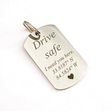 Load image into Gallery viewer, Custom Engraved ID Tag Keychain