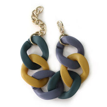 Load image into Gallery viewer, Color Block Acrylic Link Bracelet