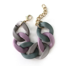 Load image into Gallery viewer, Color Block Acrylic Link Bracelet