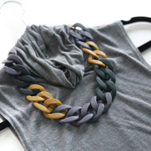 Load image into Gallery viewer, Color Block Acrylic Link Necklace
