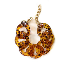 Load image into Gallery viewer, Tortoise Shell Acrylic Link Bracelet