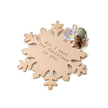 Load image into Gallery viewer, Customized Snowflake Ornament