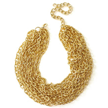 Load image into Gallery viewer, Chunky Multi-layer Oval Link Necklace