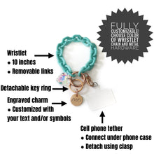 Load image into Gallery viewer, Acrylic Cell Phone Keychain Wristlet