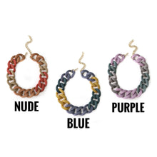 Load image into Gallery viewer, Color Block Acrylic Link Necklace