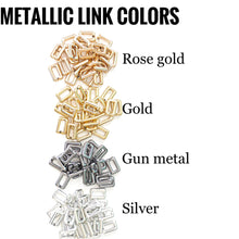 Load image into Gallery viewer, Matte Metallic Mix Geometric Link Necklace