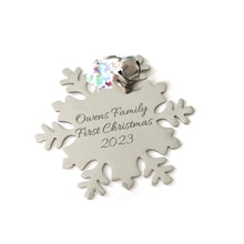 Load image into Gallery viewer, Customized Snowflake Ornament