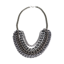 Load image into Gallery viewer, Textured Cuban Link Multi-Layer Chain