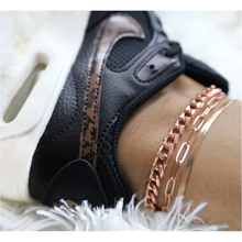 Load image into Gallery viewer, Cuban Link Anklet Set