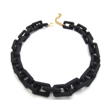 Load image into Gallery viewer, Matte Rectangle Link Necklace