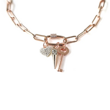 Load image into Gallery viewer, Paperclip Carabiner Chain