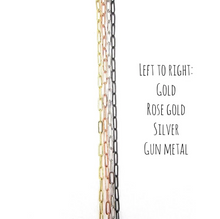 Load image into Gallery viewer, Paperclip Padlock Choker