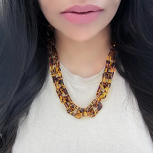 Load image into Gallery viewer, Rectangle Tortoise Shell Necklace