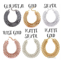 Load image into Gallery viewer, Chunky Cuban Link Layered Chain