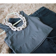 Load image into Gallery viewer, Chunky Rectangle Link Necklace