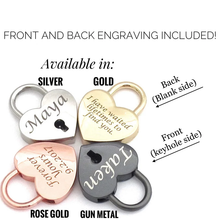 Load image into Gallery viewer, Heart Padlock Choker