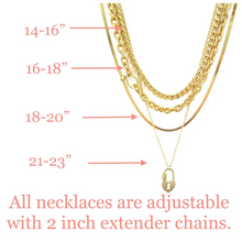 Load image into Gallery viewer, Layered Carabiner Lock Necklace Set