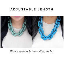 Load image into Gallery viewer, Chunky Rectangle Link Necklace