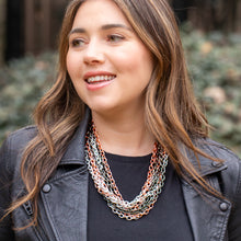Load image into Gallery viewer, Chunky Mixed Multi-layer Oval Link Necklace
