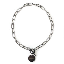 Load image into Gallery viewer, Engraved Coin Paper Clip Necklace
