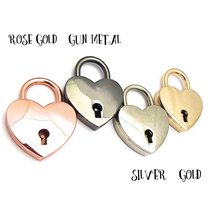 Load image into Gallery viewer, Engraved Heart Padlock
